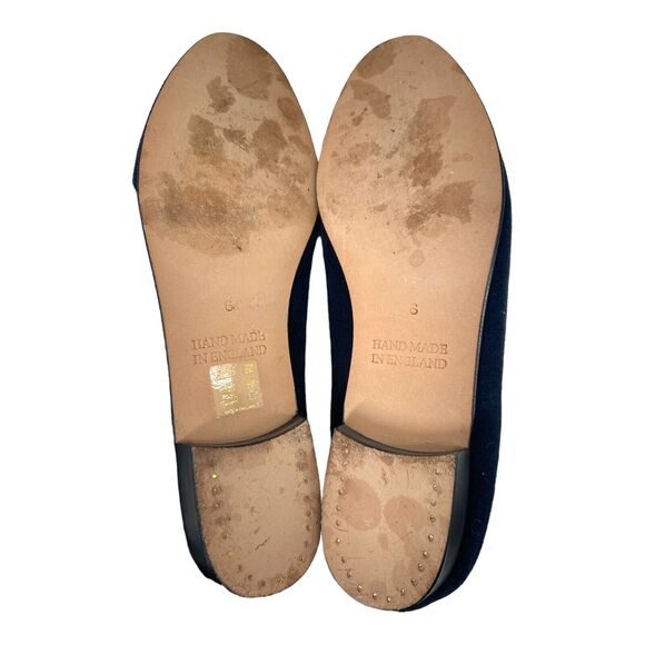 BERK Blue Velvet Embroidered CROWN “G” Loafers Slippers - UK 6 / US 8.5 - Picture 6 of 7